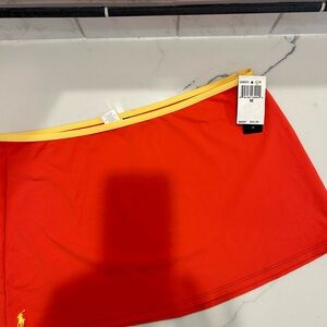 Ralph Lauren Sport Tangerine Swim Skirt M